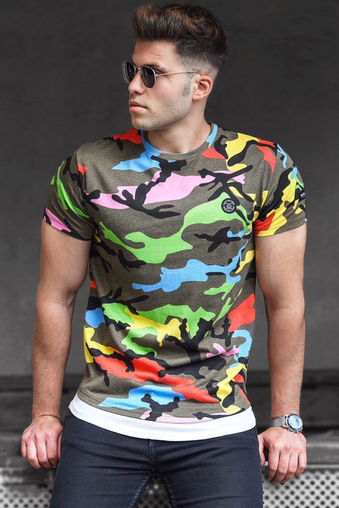 Madmext Camouflage-5 Pattern Men's T-Shirt 4480