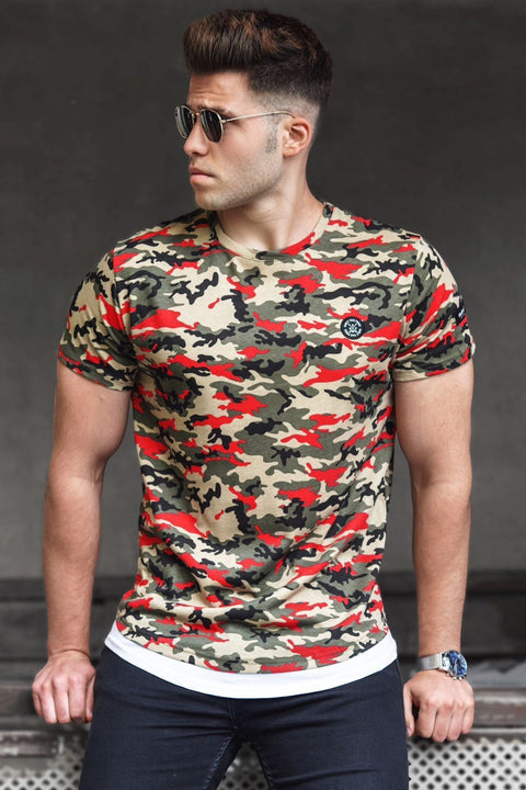 Madmext Camouflage-4 Pattern Men's T-Shirt 4480