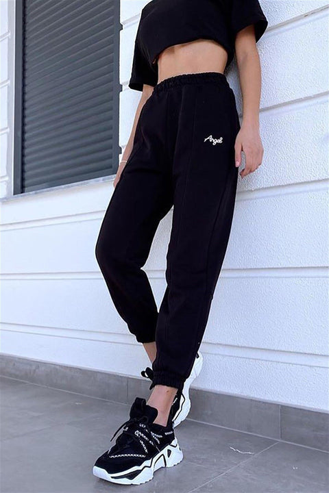 Madmext Women's Black Sweatpants MG817