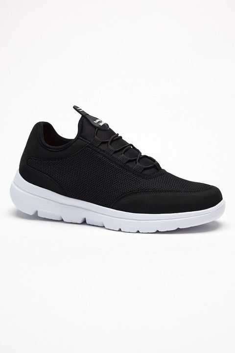 TonnyBlack Black and White Men's Sports Shoes