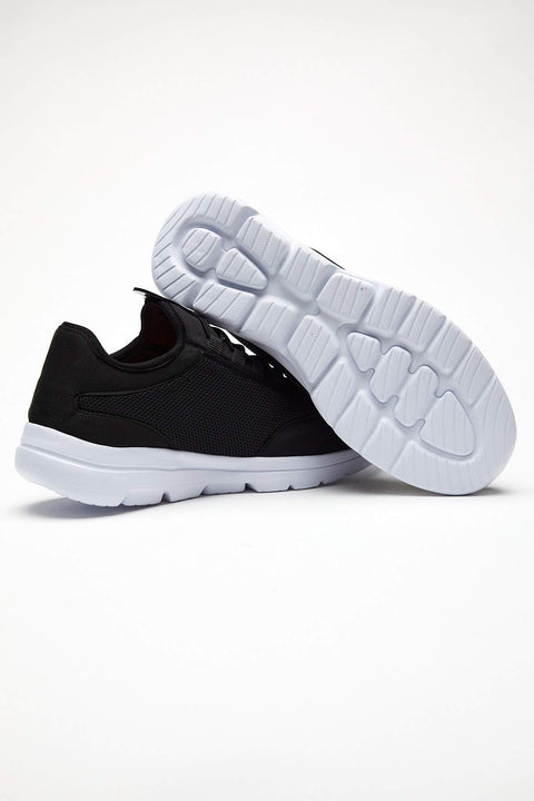 TonnyBlack Black and White Men's Sports Shoes