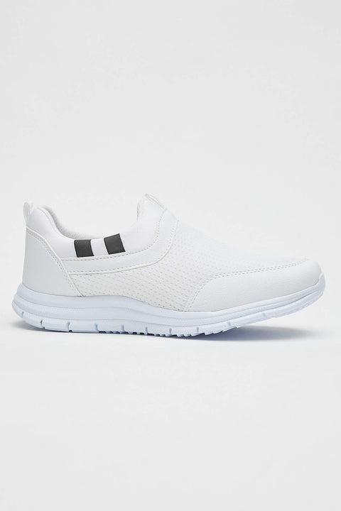 TonnyBlack White Unisex Sneakers