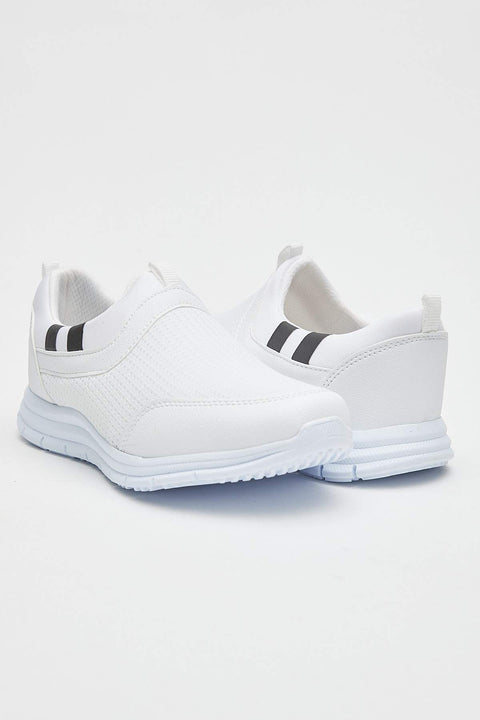 TonnyBlack White Unisex Sneakers