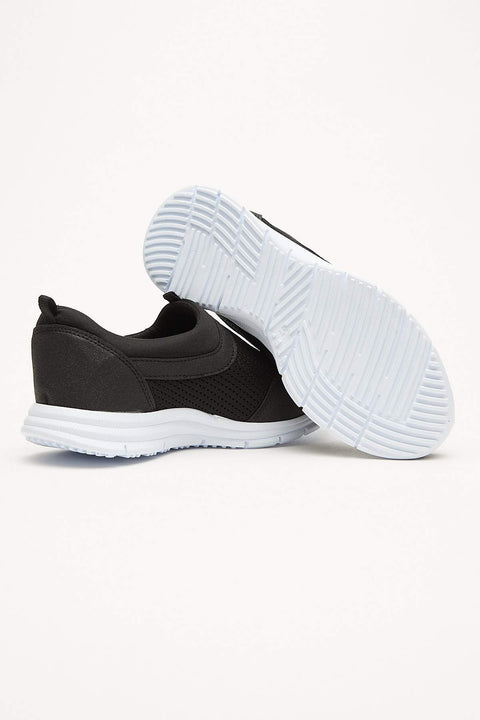 TonnyBlack Black White Unisex Sports Shoes