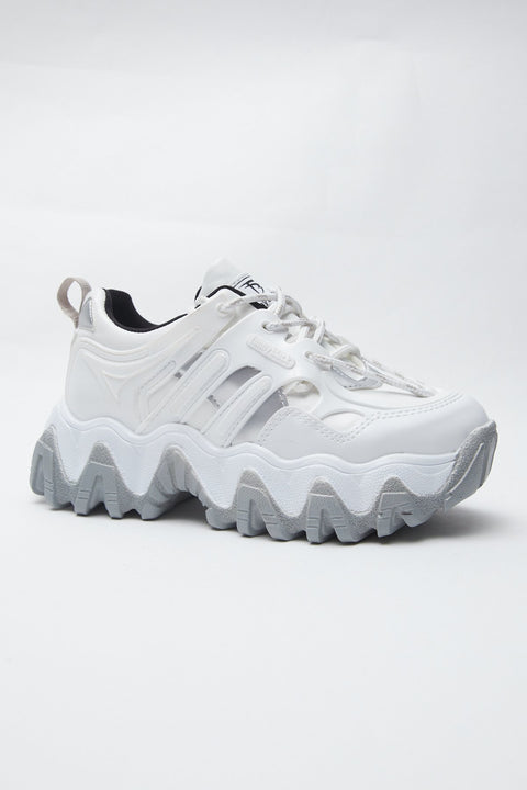 TonnyBlack White Gray Women's Sneakers self SELF1-1_216