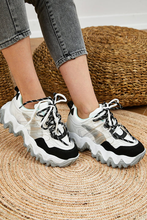 TonnyBlack White Water Green Women's Sneakers self