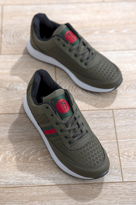 TonnyBlack Khaki Men's Sports Shoes