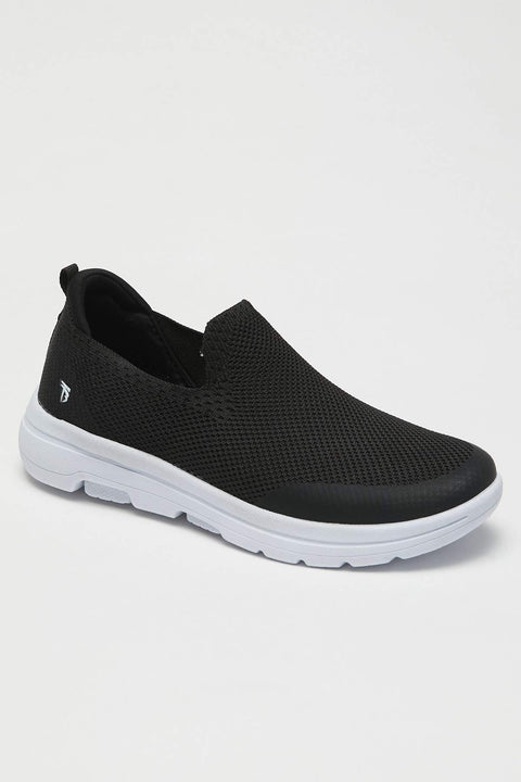 TonnyBlack Black and White Men's Sports Shoes
