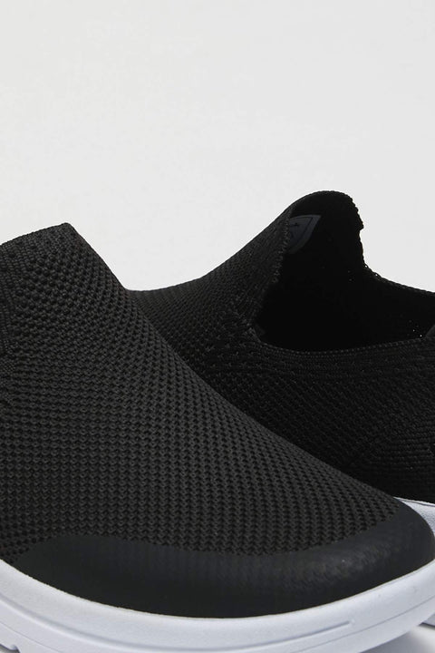 TonnyBlack Black and White Men's Sports Shoes