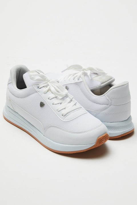 TonnyBlack White Men's Sports Shoes