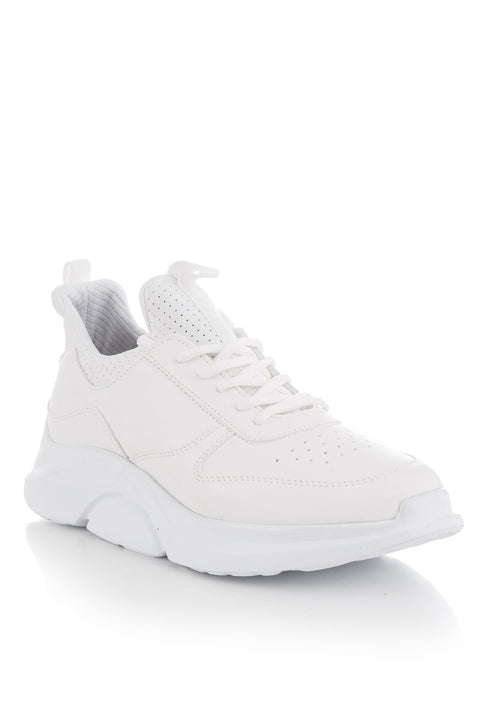 TonnyBlack White Men's Sports Shoes