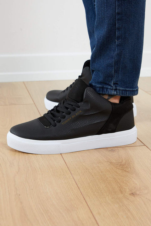 TonnyBlack Black Men's Shoes