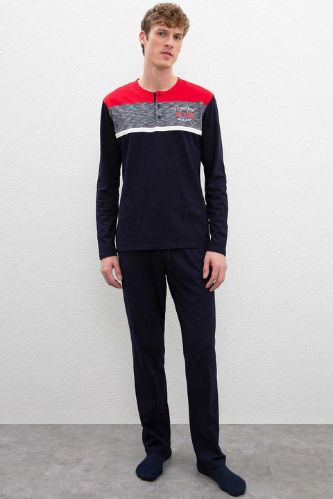 Us Polo Assn Men's Navy Pajamas 50223328-VR033