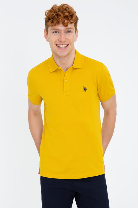Us Polo Assn Men's Yellow T-Shirt Basic 50232303-VR094