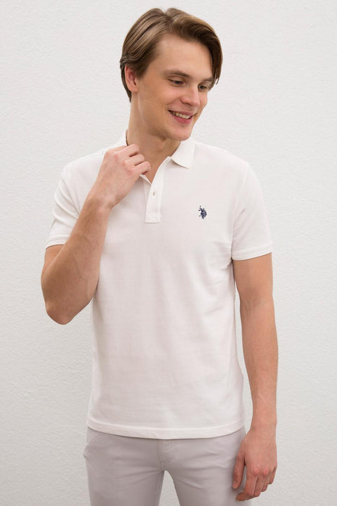 Us Polo Assn Men's White T-Shirt Basic 50217612-VR019