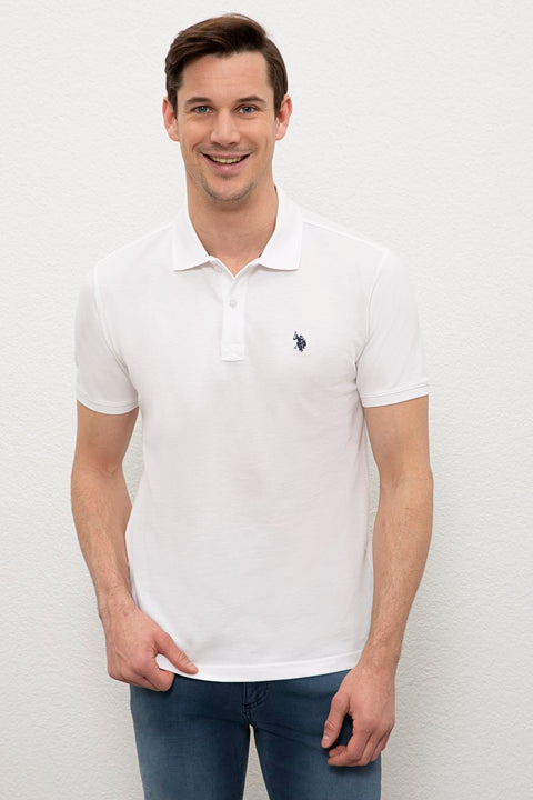 Us Polo Assn Men's White T-Shirt Basic 50232303-VR013