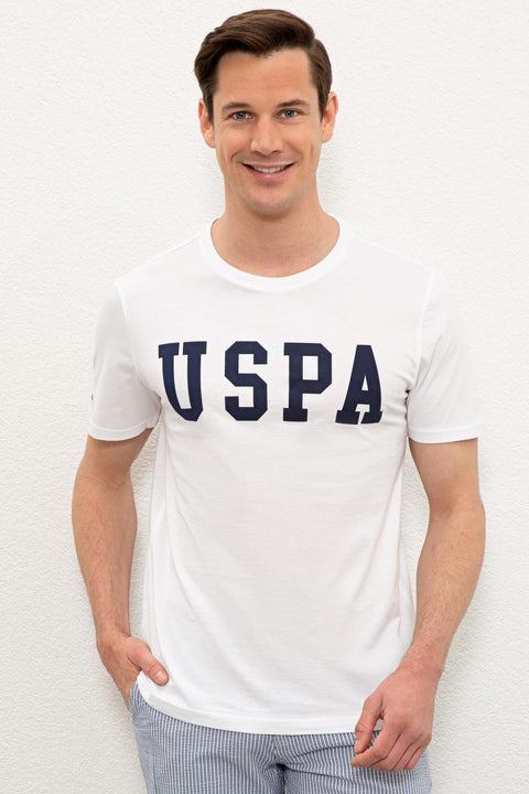 Us Polo Assn Men's White T-Shirt Basic 50232300-VR013