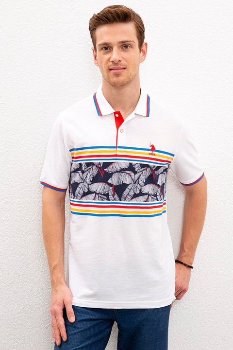 Us Polo Assn Men's White T-Shirt 50218876-VR013
