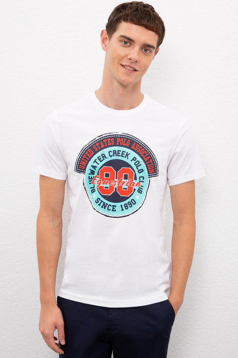 Us Polo Assn Men's White T-Shirt 50217767-VR013