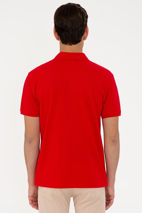 Us Polo Assn Men's Red T-Shirt Basic 50232303-VR030