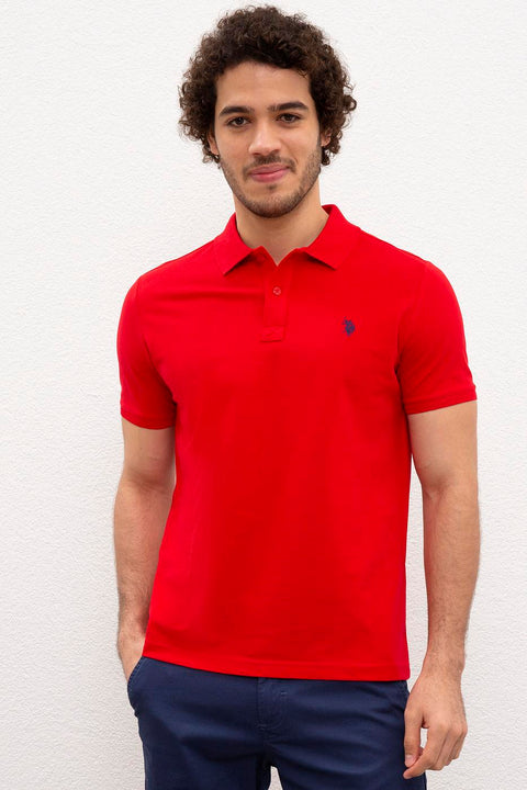 Us Polo Assn Men's Red T-Shirt Basic 50217612-VR030