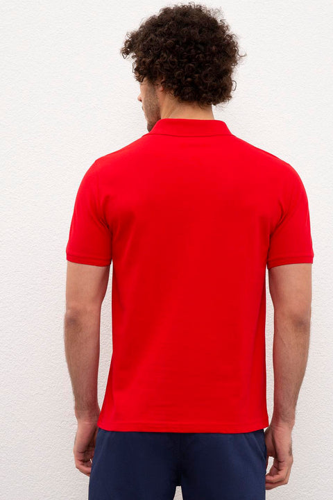 Us Polo Assn Men's Red T-Shirt Basic 50217612-VR030