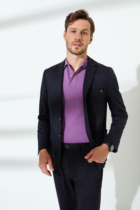 Us Polo Assn Anthracite Men's Blazer  Jacket