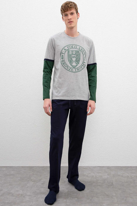 Us Polo Assn Men's Gray Pajamas 50223337-VR086