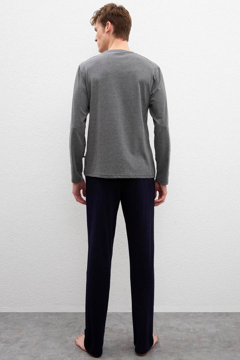 Us Polo Assn Men's Gray Pajamas Set 50223329-VR081