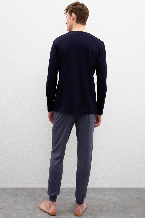 Us Polo Assn Men's Navy Blue Pajamas Set 50223321-VR033