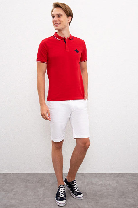 Us Polo Assn Men's White  Bermuda Capri 50222662-VR013