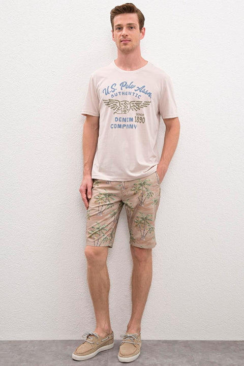 Us Polo Assn Men's White  Bermuda Capri  50222659-VR085