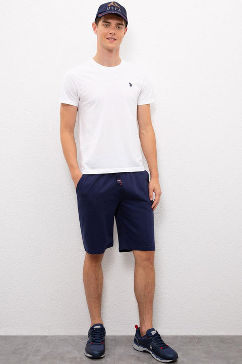 Us Polo Assn Men's Navy Blue Knitted Shorts 50224107-VR033