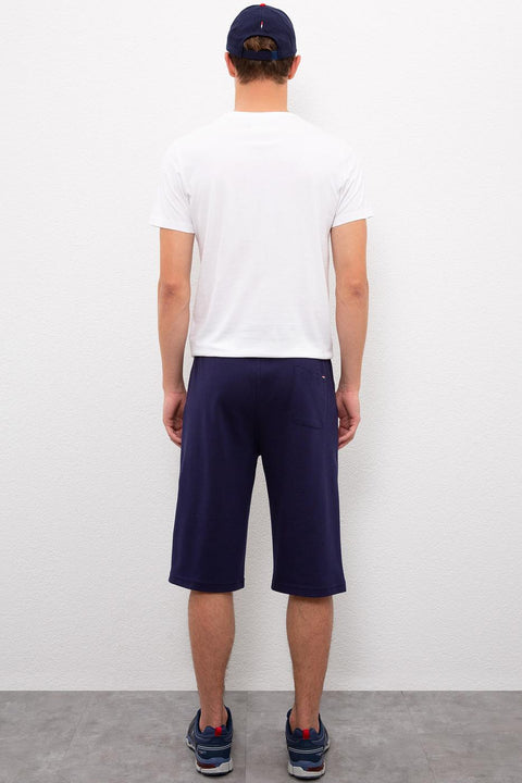 Us Polo Assn Men's Navy Blue Knit Shorts 50222631-VR033