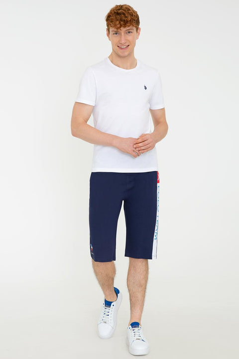 Us Polo Assn Men's Navy Blue Knit Shorts 50222662-VR033