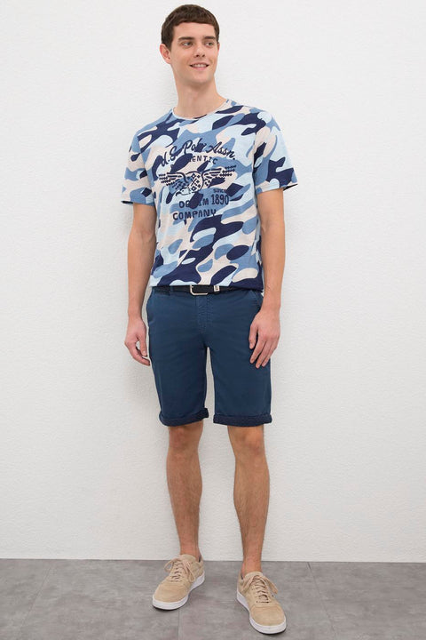 Us Polo Assn Men's Blue  Bermuda Capri 50218371-VR028