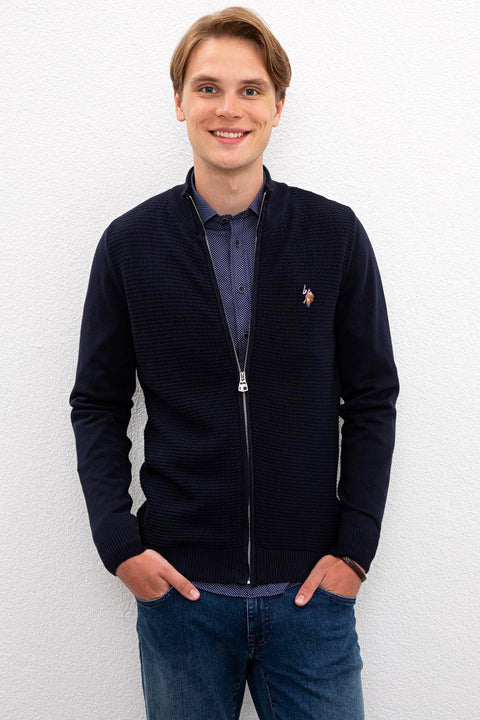 Us Polo Assn Navy Blue Knitwear Cardigan Basic
