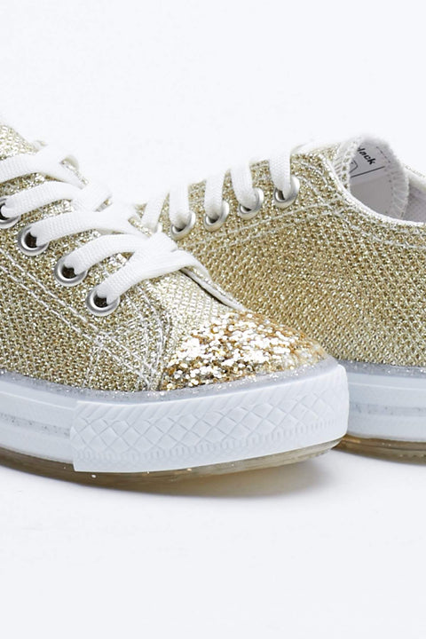 TonnyBlack Gold Children's Lighted Sports Shoes