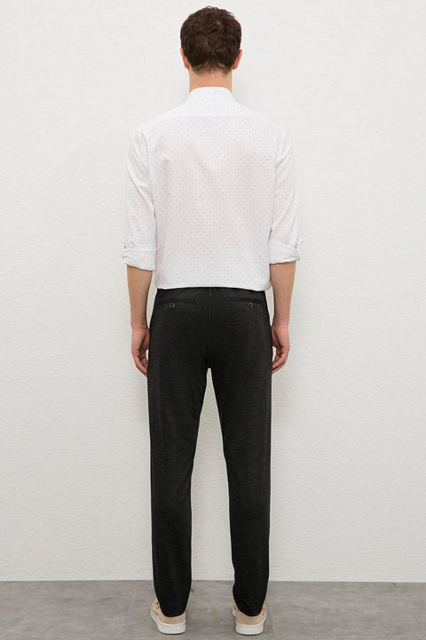 Us Polo Assn  Anthracite Melange Knitted Trousers