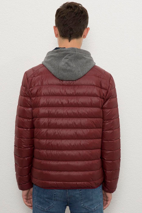 Us Polo Assn Men Burgundy Jacket Synthetic