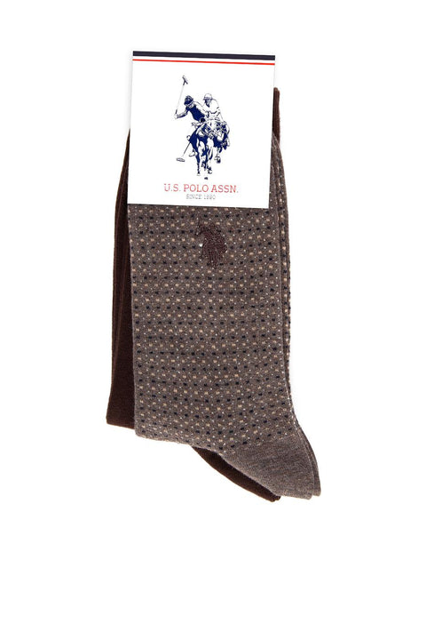 Us Polo Assn Men's Brown Pack Socks 50212352-VR029