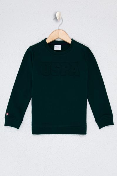 Us Polo Assn Boys Green Sweatshirt Basic