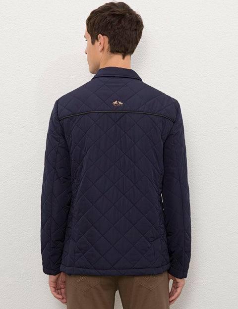 Us Polo  Assn Men Navy Blue Jacket Synthetic