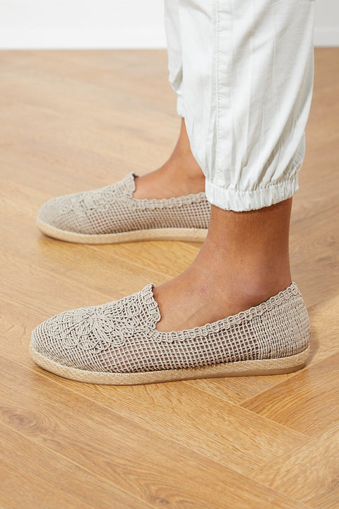 TonnyBlack Beige Women's Flat Shoes TB117-1_103
