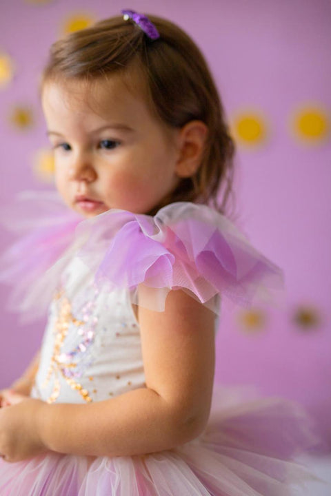Pixy Love Baby Girl Beige Unicorn Rompers