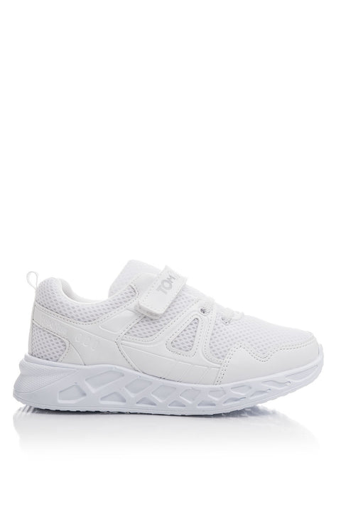 TonnyBlack White Kids Sports Shoes