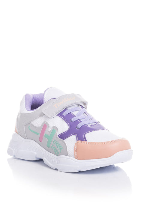 TonnyBlack White Kids Sneakers