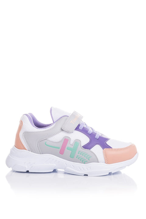 TonnyBlack White Kids Sneakers