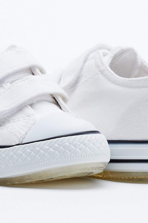 Tonny Black White Kids Sneakers Light Velcro