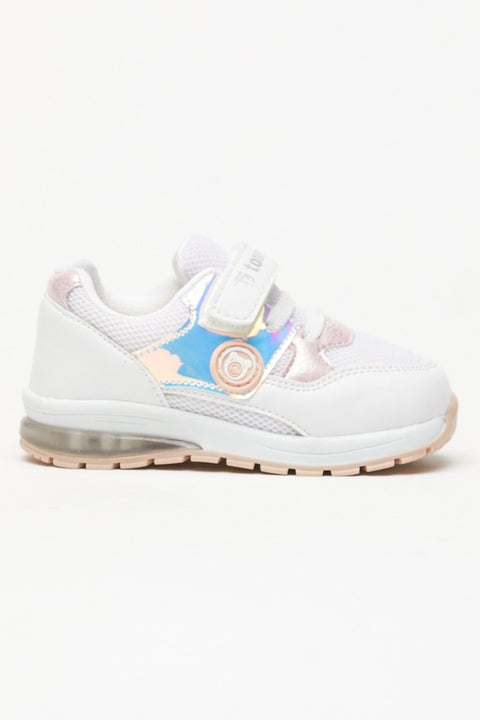 TonnyBlack White Kids Sneakers Light Velcro